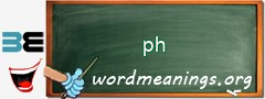 WordMeaning blackboard for ph